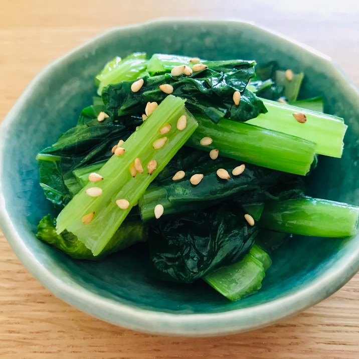 ダシダで作る〜しゃきしゃき小松菜のナムル〜